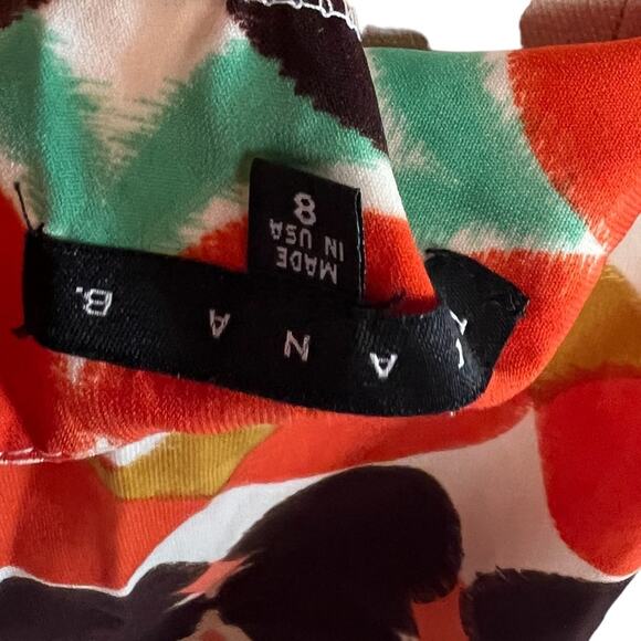 Tiana B Colorful Short Dolman Sleeves Mini Dress Size 8 - Picture 6 of 6